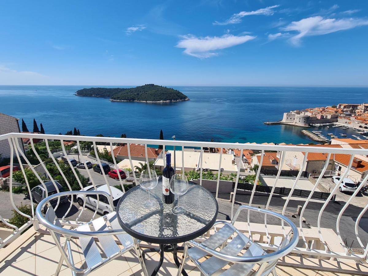 Panoramic Sea And Old Town View Dubrovnik Apartment Екстериор снимка