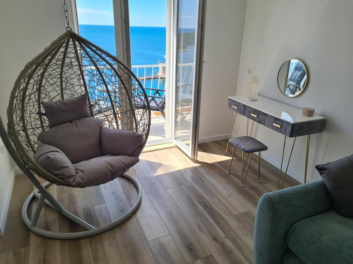 Panoramic Sea And Old Town View Dubrovnik Apartment Екстериор снимка