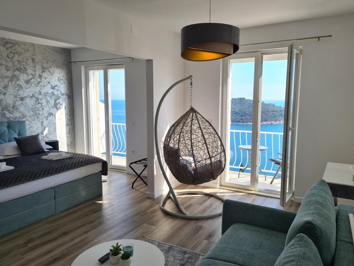 Panoramic Sea And Old Town View Dubrovnik Apartment Екстериор снимка